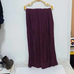Maroon Forever21 Maxi Skirt
